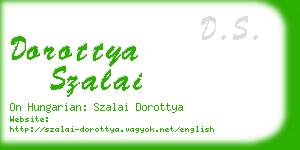 dorottya szalai business card